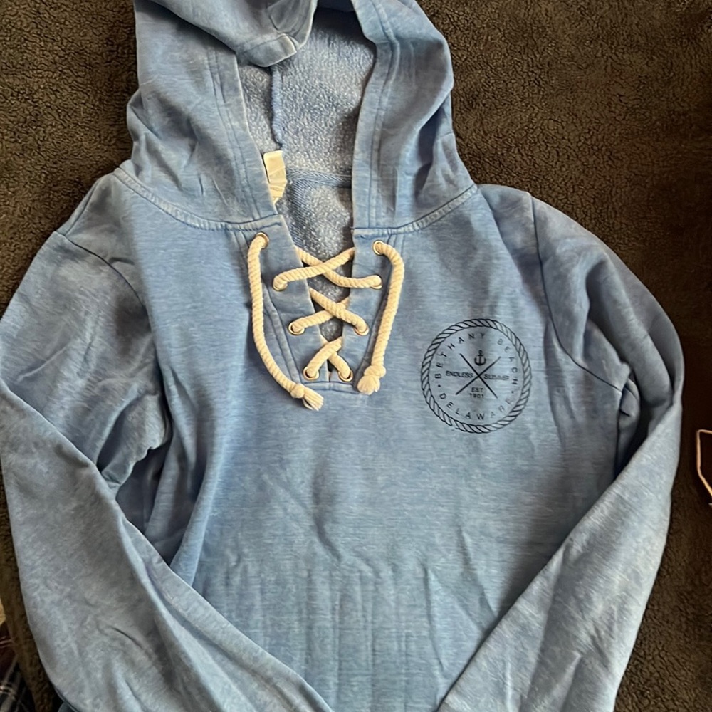 Blue sweatshirt